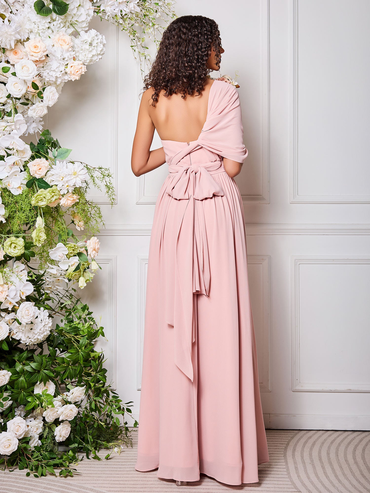 Single Sleeve Multi Wear Convertible Bridesmaid Dresses